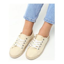 Espadryle damskie: Beżowe Espadryle Okra
