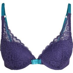 Biustonosze bardotka: DIM SUBLIM Biustonosz pushup bleu indigo