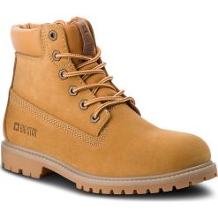 Trapery BIG STAR - BB274444 Camel. Żółte trapery damskie marki BIG STAR, z zamszu, klasyczne, bez obcasa, bez zapięcia. W wyprzedaży za 169,00 zł.