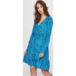 Only - Sukienka. Niebieskie sukienki damskie ONLY, na co dzień, s, bez wzorów, z wiskozy, casualowe, bez kołnierzyka, bez rękawów, midi, rozkloszowane. Za 169,90 zł.