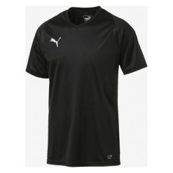 Puma Liga Jersey Core Koszulka Czarny. Czarne podkoszulki męskie Puma, xxl, z haftami, z poliesteru, bez kołnierzyka, krótkie. Za 76,95 zł.