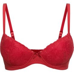 Biustonosz usztywniany bonprix czerwony chili. Czerwone biustonosze bonprix, bez wzorów. Za 44,99 zł.