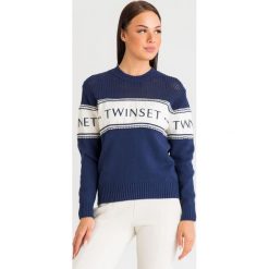 SWETER twinset. Różowe swetry damskie Twinset, s, bez wzorów, biznesowe, bez rękawów, bez kaptura. Za 769,00 zł.