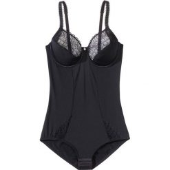 Body z biustonoszem Charlotte Black. Czarne body damskie Sassa, s, w koronkowe wzory, z bawełny. Za 130,99 zł.