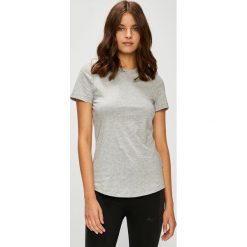 Reebok - Top. Szare topy damskie marki Reebok, s, z bawełny, z okrągłym kołnierzem. W wyprzedaży za 79,90 zł.