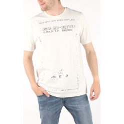 Diesel T-Just Koszulka Biały. Białe podkoszulki męskie Diesel, s, z nadrukiem, z bawełny, bez kołnierzyka, krótkie. Za 231,95 zł.