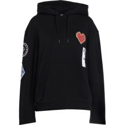 Bluzy damskie: Opening Ceremony SORORITY PATCH HOODIE Bluza z kapturem black