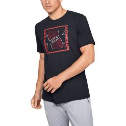 Under Armour Rhythm Koszulka Czarny. Czarne podkoszulki męskie Under Armour, s, z nadrukiem, z bawełny, z krótkim rękawem. Za 119,95 zł.