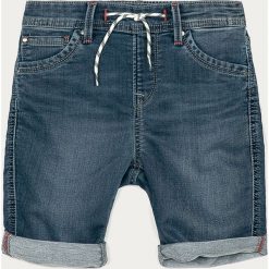 Pepe Jeans - Szorty dziecięce Gene 128-164 cm. Niebieskie spodenki chłopięce Pepe Jeans, bez wzorów, z elastanu, casualowe. Za 239,90 zł.