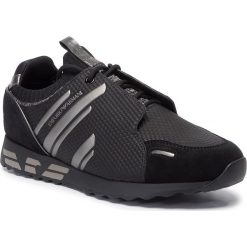 Sneakersy EMPORIO ARMANI - X4X241 XM048 C437 Blk/Blk/Gunmetal/Gre. Czarne sneakersy męskie Emporio Armani, bez zapięcia. Za 909,00 zł.