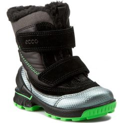 Buty zimowe chłopięce: Śniegowce ECCO – Biom Hike Infant GORE-TEX 75356159997 Buffed Silver/Black/Black/Touc