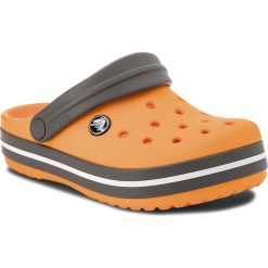 Sandały chłopięce: Klapki CROCS – Crocband Clog K 204537 Blazing Orange/Slate Grey