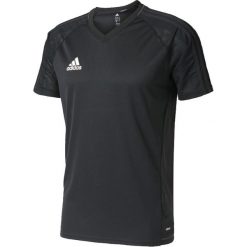 Adidas Tiro 17 Training Tee AY2858. Czarne t-shirty męskie Adidas, xs, bez wzorów, z poliesteru, bez kołnierzyka. W wyprzedaży za 99,99 zł.