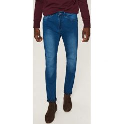 Spodnie męskie: Jeansowe spodnie slim fit – Niebieski