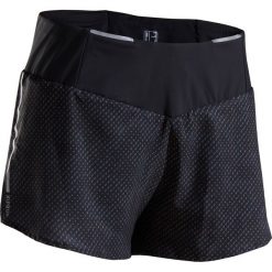 Spodenki Do Biegania Damskie Kiprun Light Czarne. Czarne spodenki sportowe damskie KIPRUN, xl, bez wzorów, z elastanu, do biegania. Za 79,99 zł.