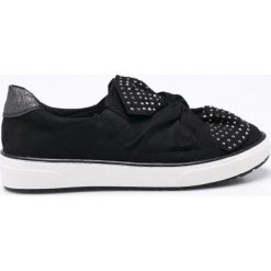 Marco Tozzi - Buty. Czarne buty sportowe damskie Marco Tozzi, z materiału. W wyprzedaży za 89,90 zł.