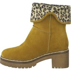 Tamaris Damskie botki 1-1-26981-33-646 Curry (rozmiar 40). Botki damskie Tamaris, na niskim obcasie, bez zapięcia. W wyprzedaży za 282,00 zł.