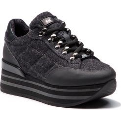 Sneakersy BALDININI - 948464TSALF000100FXX Saha Nero/Lana Grig/Fag Ner. Czarne sneakersy damskie marki Baldinini, ze skóry. W wyprzedaży za 1109,00 zł.