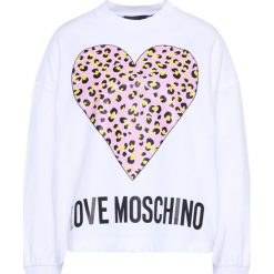 Bluza LOVE MOSCHINO W635505M 4183. Białe bluzy damskie Love Moschino, m, bez wzorów, z bawełny, bez rękawów, bez kaptura. W wyprzedaży za 549,00 zł.