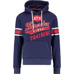 Bluzy męskie: Superdry REAL ATH HOOD Bluza z kapturem blue