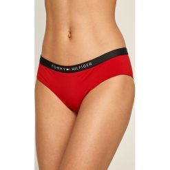 Tommy Hilfiger - Figi kąpielowe. Niebieskie stroje kąpielowe damskie TOMMY HILFIGER, s, z nadrukiem, z elastanu. W wyprzedaży za 99,90 zł.