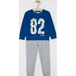 Blukids - Komplet dziecięcy 98-134 cm. Niebieskie spodnie chłopięce Blukids, z nadrukiem, z elastanu, długie. Za 59,90 zł.