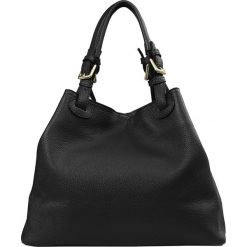 Torebki klasyczne damskie: Skórzana torebka „Mandoline” w kolorze czarnym – 34 x 29 x 16 cm