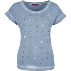 S.Oliver T-Shirt Damski 14.708.32.7562.52D0 (Rozmiar 34). Zielone t-shirty damskie marki S.Oliver, s, z napisami, eleganckie. W wyprzedaży za 74,00 zł.