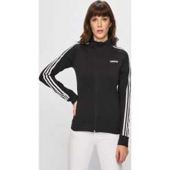 Adidas - Bluza. Czarne bluzy damskie Adidas, s, bez wzorów, z elastanu, bez rękawów, bez kaptura. Za 249,90 zł.
