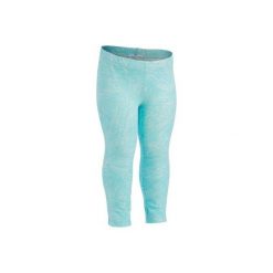 Legginsy do gimnastyki 100 dla maluchów x 2. Szare legginsy sportowe damskie marki DOMYOS, z elastanu, na jogę i pilates. Za 34,99 zł.