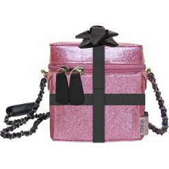 Torebki klasyczne damskie: Torebka „Pompom Tutti Glitter” w kolorze różowym – 12 x 9 x 12 cm