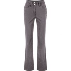Spodnie ze stretchem Bootcut bonprix dymny szary. Szare spodnie damskie bonprix. Za 54,99 zł.