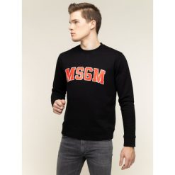 Bluza MSGM 2840MM178 207099. Czarne bluzy męskie MSGM, xl, bez wzorów, z bawełny, bez kołnierzyka, bez rękawów, bez kaptura. W wyprzedaży za 469,00 zł.