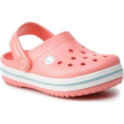 Klapki CROCS - Crocband Clog K 204537 Melon/Ice Blue. Różowe sandały dziewczęce Crocs, z tworzywa sztucznego, bez zapięcia. W wyprzedaży za 109,00 zł.