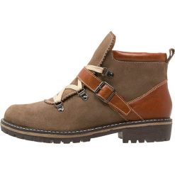 Botki damskie: Hirschkogel Botki sznurowane taupe