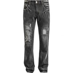 Rock Rebel by EMP Pete Jeansy czarny. Czarne jeansy męskie Rock Rebel by EMP, na imprezę, w kratkę, z jeansu, vintage, długie. Za 99,90 zł.
