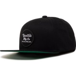 Czapka z daszkiem BRIXTON - Wheeler Snapback 00375 Black. Czarne czapki męskie Brixton, bez wzorów, z bawełny. W wyprzedaży za 99,00 zł.