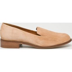 Solo Femme - Mokasyny. Brązowe mokasyny damskie Solo Femme, ze skóry. Za 339,90 zł.