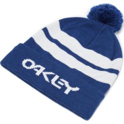 OAKLEY Męska czapka B1B Logo Striped Beanie D.Blue. Niebieskie czapki męskie Oakley, bez wzorów. Za 105,00 zł.
