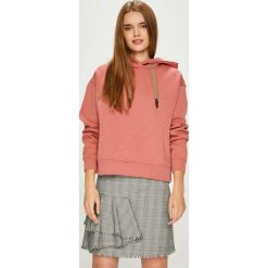 Review - Bluza. Szare bluzy damskie Review, s, z nadrukiem, z elastanu, bez rękawów, z kapturem. W wyprzedaży za 99,90 zł.