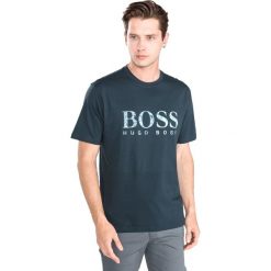 BOSS Hugo Boss Teecher 4 Koszulka Niebieski. Niebieskie podkoszulki męskie BOSS Hugo Boss, l, z nadrukiem, z bawełny, bez kołnierzyka, krótkie. Za 266,95 zł.