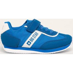 Big Star - Buty dziecięce. Niebieskie trampki chłopięce BIG STAR, bez wzorów, z gumy, sportowe, bez zapięcia. W wyprzedaży za 129,90 zł.