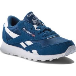 Buty Reebok - Cl Nylon CN5026 Bunker Blue/White. Niebieskie półbuty dziewczęce Reebok, na sznurówki. W wyprzedaży za 159,00 zł.