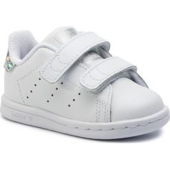 Buty adidas - Stan Smith CF I EE8485 Ftwwht/Ftwwht/Cblack. Białe półbuty chłopięce Adidas, na rzepy. Za 199,00 zł.