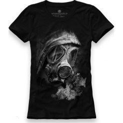 T-shirt damski UNDERWORLD Gas mask. Białe koszulki damskie Underworld, l, z bawełny. Za 69,99 zł.
