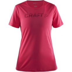 Craft Koszulka damska Prime Logo Tee Różowa r. S (1904342-1411). Czarne bluzki damskie marki Craft, m. Za 75,02 zł.