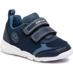 Sneakersy GEOX - B Runner B. A B02H8A 0FE14 C0700 S Navy/Avio. Niebieskie trampki chłopięce Geox, bez wzorów, ze skóry ekologicznej, na rzepy. Za 199,00 zł.