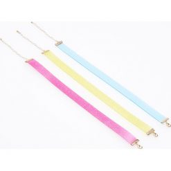 Naszyjniki damskie: Naszyjnik choker 3 pack – Różowy