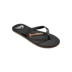 Japonki MOLOKAI WAVE męskie. Czarne klapki męskie marki Quiksilver, m, bez wzorów, z gumy, sportowe, bez kołnierzyka, bez rękawów. W wyprzedaży za 39,99 zł.