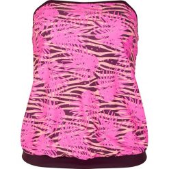 Top plażowy tankini bonprix lila-różowy wzorzysty. Fioletowe stroje kąpielowe damskie bonprix, bez wzorów. Za 37,99 zł.